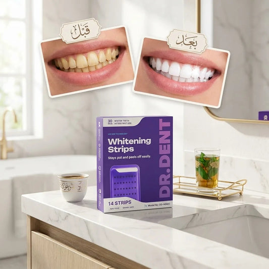 لاصقات دكتور دينت بنفسجية – ابتسامة بيضاء بدون حساسية خلال 7 أيام